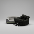 Ultimate Comfort Bundle – Premium Bolster Sofa Pet Bed & Travel Seat